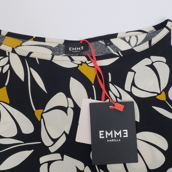 NEW!! Emme Marella All-Over Floral Print Top - Picture 6 of 8